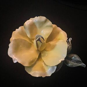 Albert Weiss Signed Vintage Floral Enamel Highly Collectible Brooch